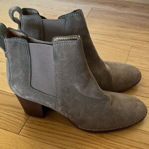 Madewell taupe beige Suede Ankle Boots